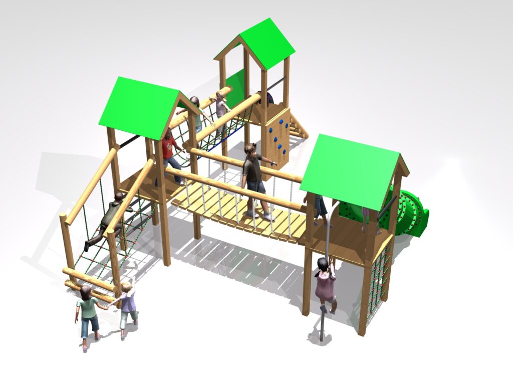 3 Tower Activity Centre - Tube Slide Option - PlayQuest