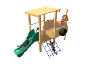 Toddler Playboat -Timber