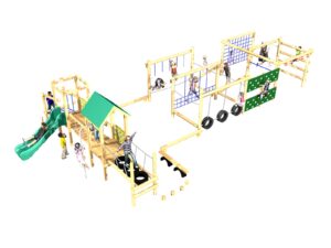 Ultimate Strength Square & Double PlayTower Combi-Timber