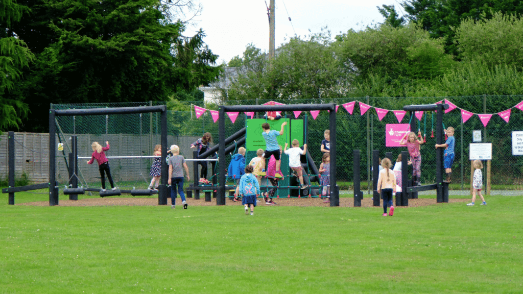 Uplowman Outdoor Exercise Area - Children playing