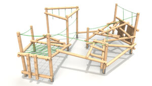 Clamber Stack Zio timber climbing frame from the Clamber Stacks® range