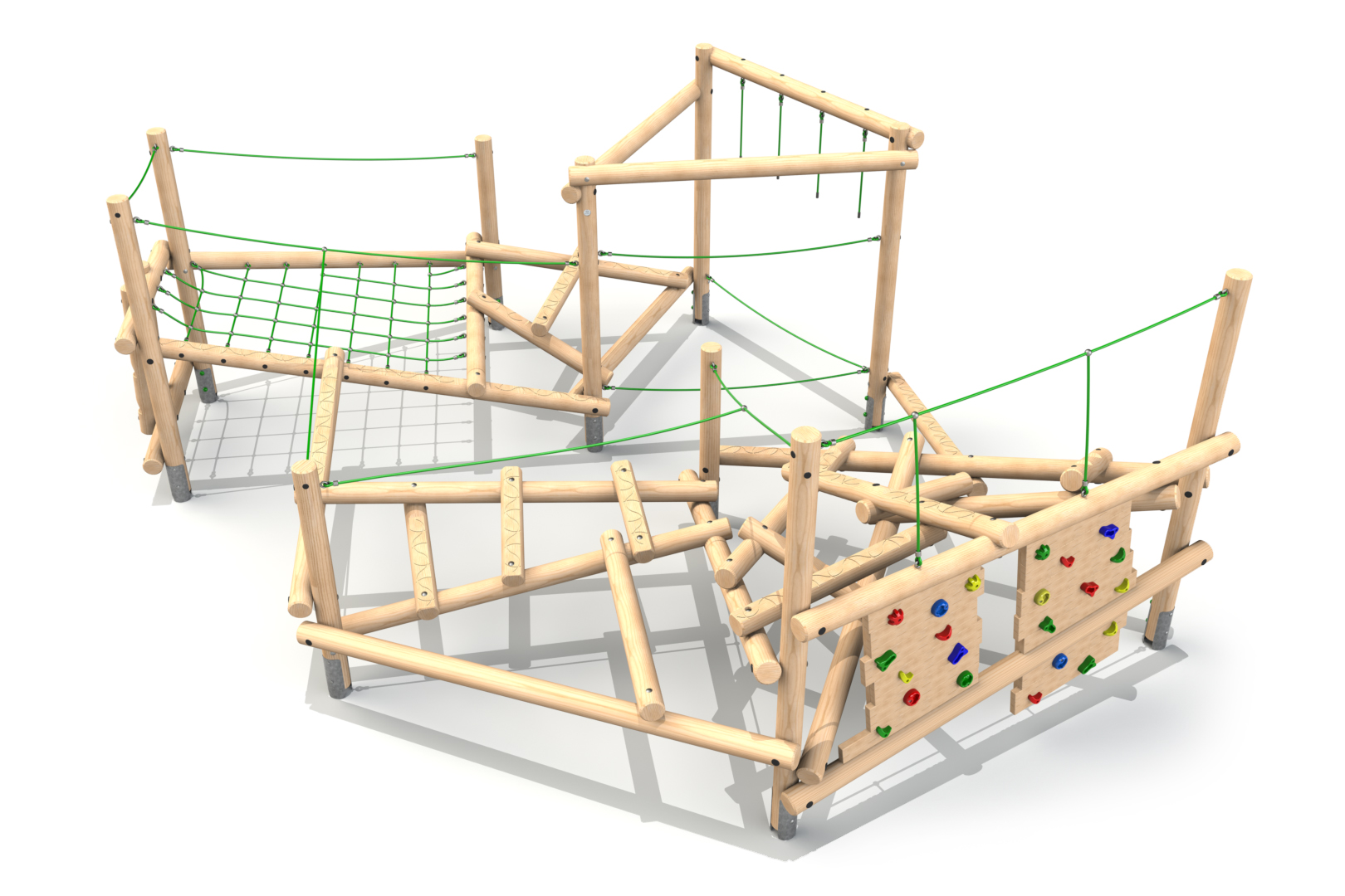 Zio - Thumbnail 02 Clamber Stack Zio timber climbing frame from the Clamber Stacks® range