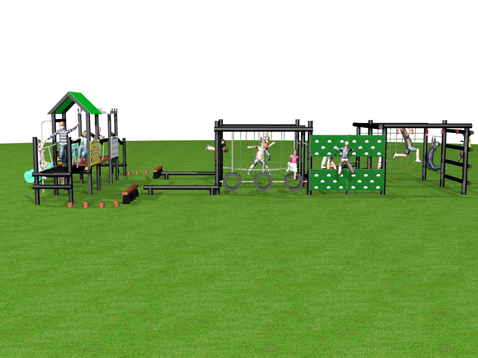 Ultimate Strength Square & Double PlayTower Combi-Recycled Plastic Ultimate Strength Square & Double PlayTower Combi-Recycled Plastic