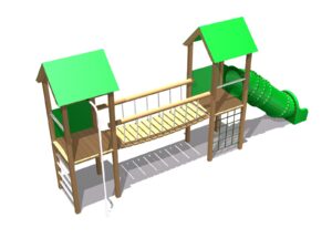 Twin PlayHouse, Clatterbridge & Tube Slide
